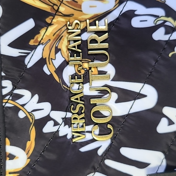 Authentic Versace Jean's Couture Tote Black/Gold - Picture 2 of 14